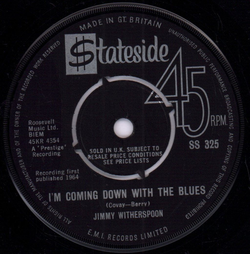 Jimmy Witherspoon - I Never Will Marry - 7 Inch