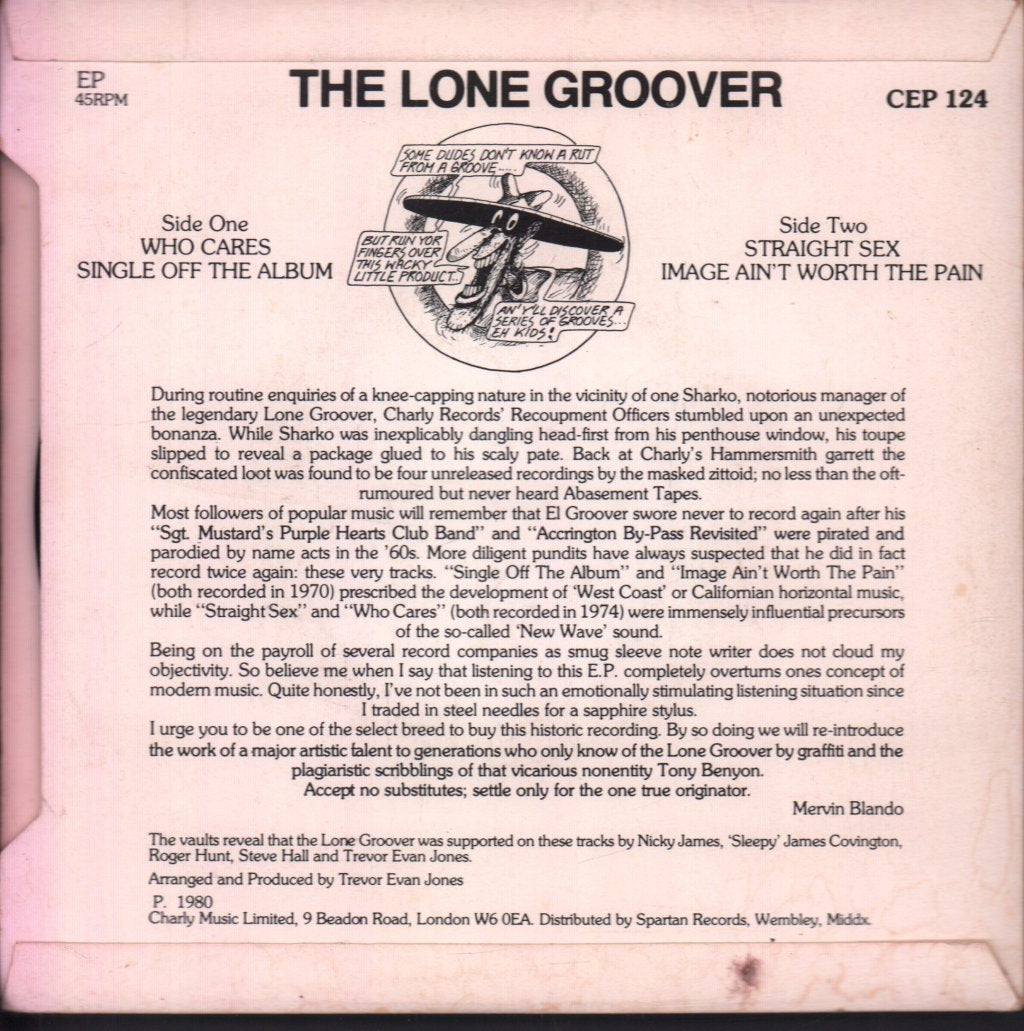 Lone Groover - Who Cares Ep - 7 Inch