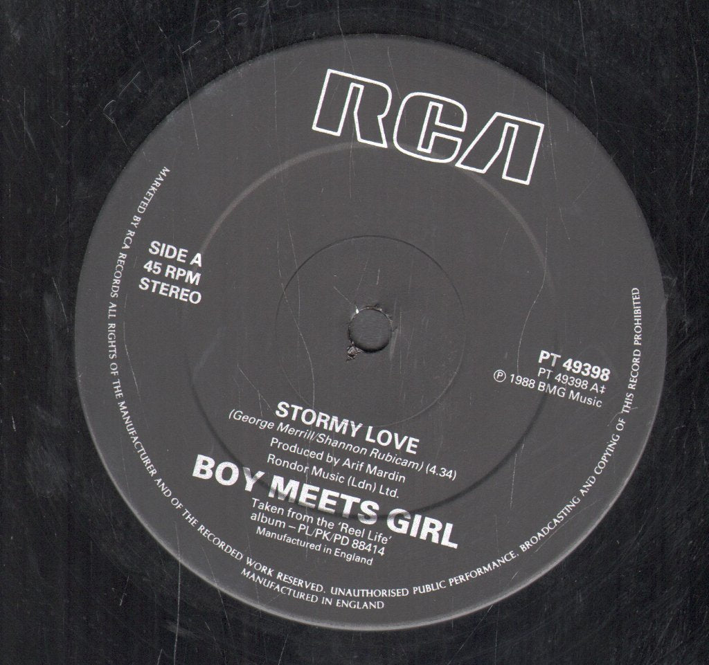Boy Meets Girl (Pop) - Stormy Love - 12 Inch