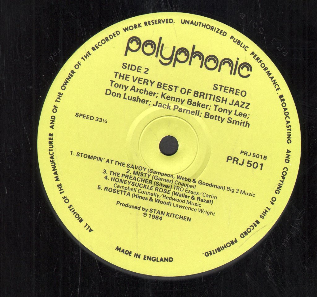 Various Artists - Very Best Of British Jazz - Lp