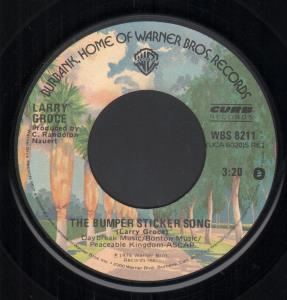 Larry Groce - Bumper Sticker Song - 7 Inch