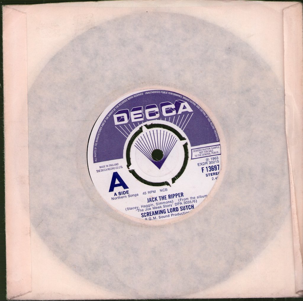 Screaming Lord Sutch - Jack The Ripper - 7 Inch