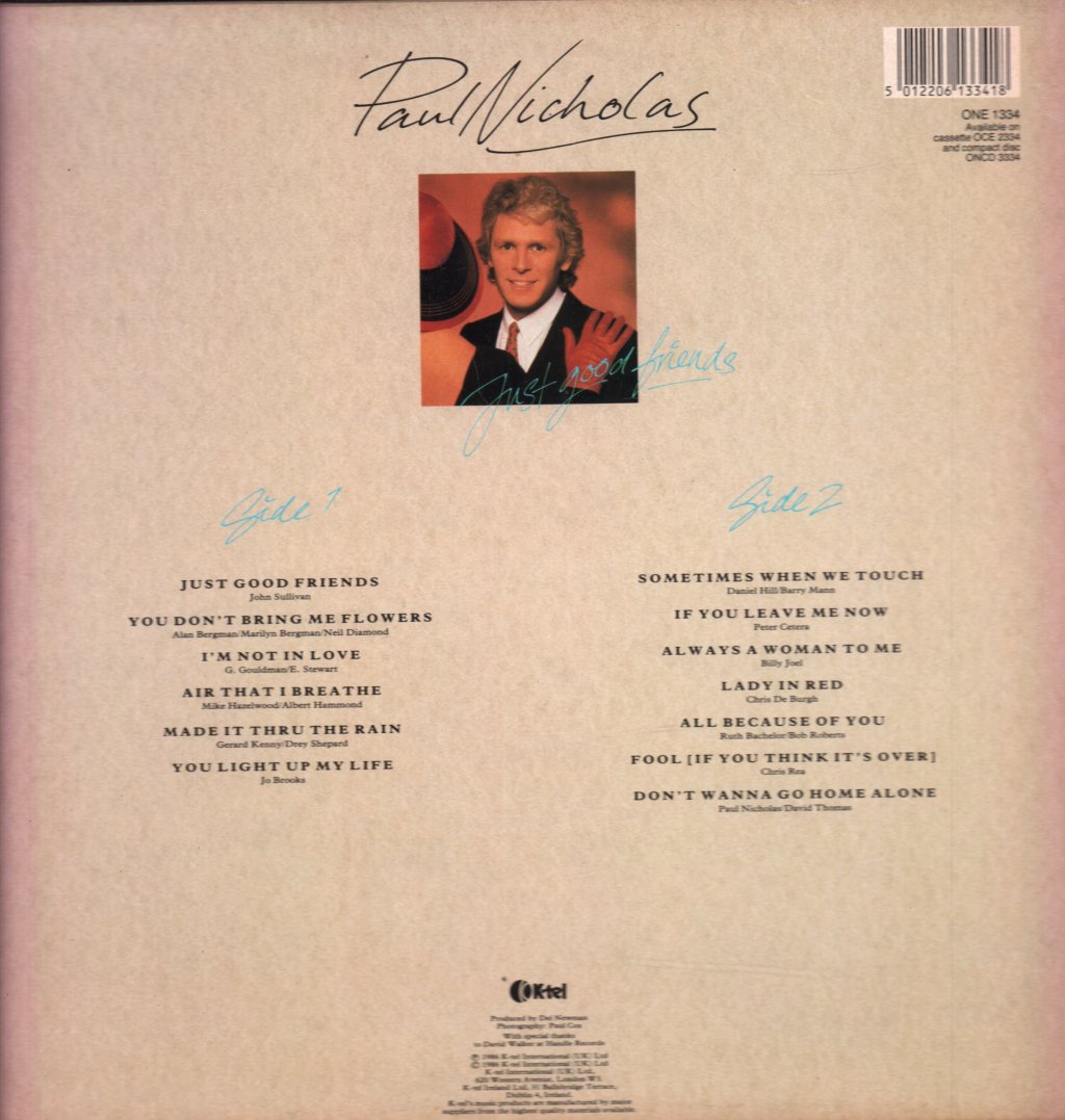 Paul Nicholas - Just Good Friends - Lp