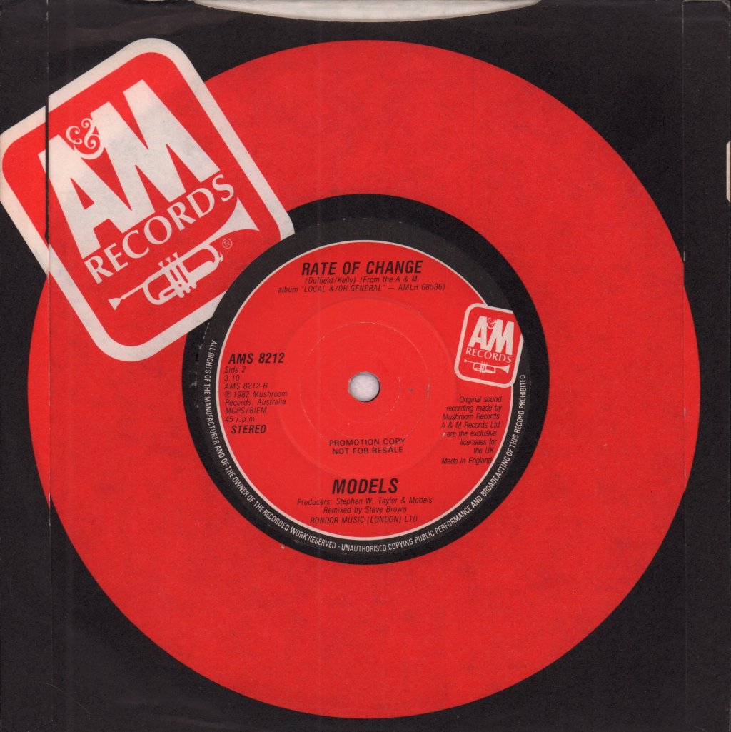 Models (80'S Group) - Unhappy - 7 Inch