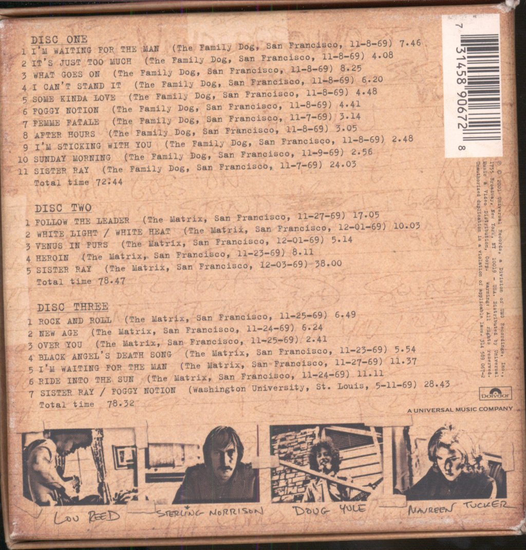 Velvet Underground - Bootleg Series Volume 1: The Quine Tapes - Triple Cd