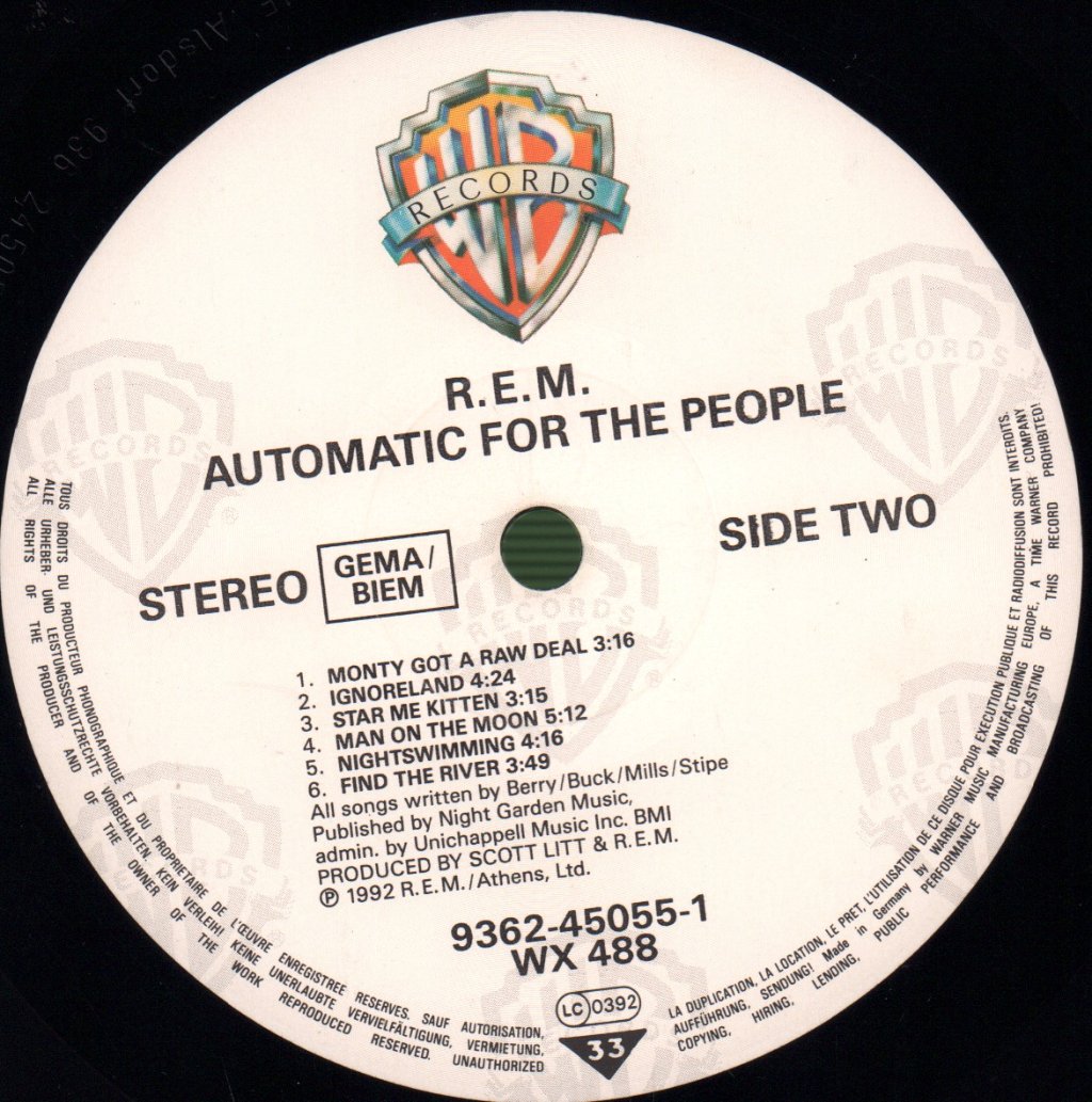 REM - Automatic For The People - Lp