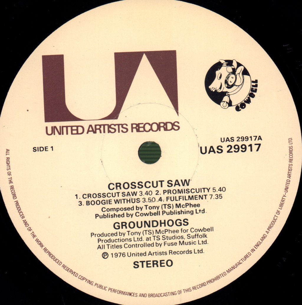 Groundhogs - Crosscut Saw - Lp