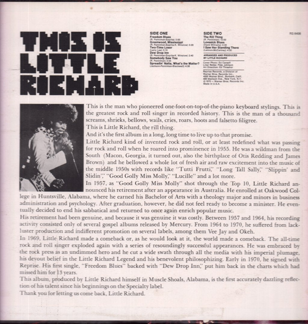 Little Richard - Rill Thing - Lp