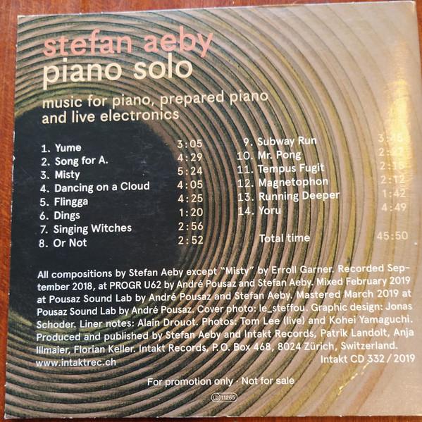 Stefan Aeby - Piano Solo - Cd