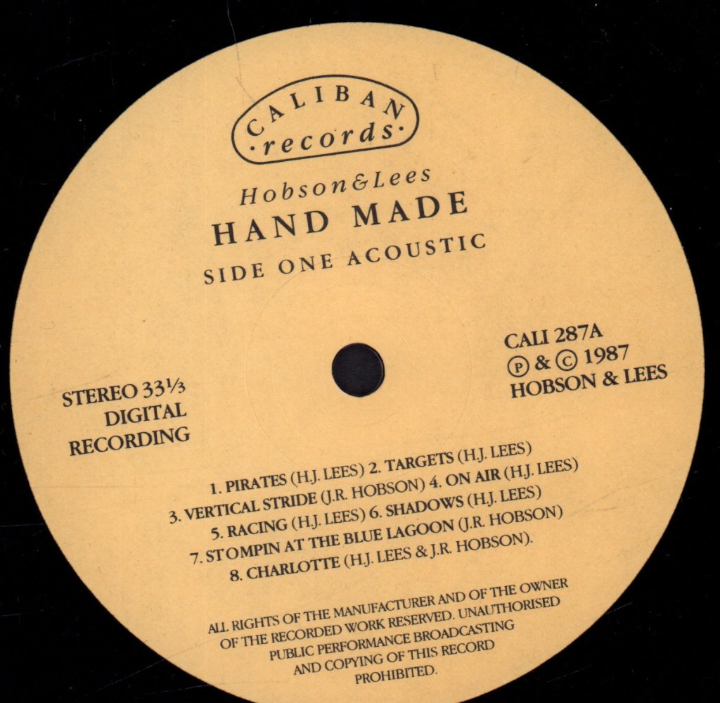 Hobson And Lees - Hand Made - Lp