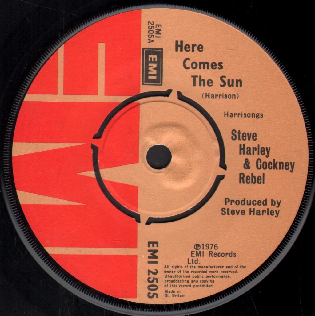 Steve Harley And Cockney Rebel - Here Comes The Sun - 7 Inch