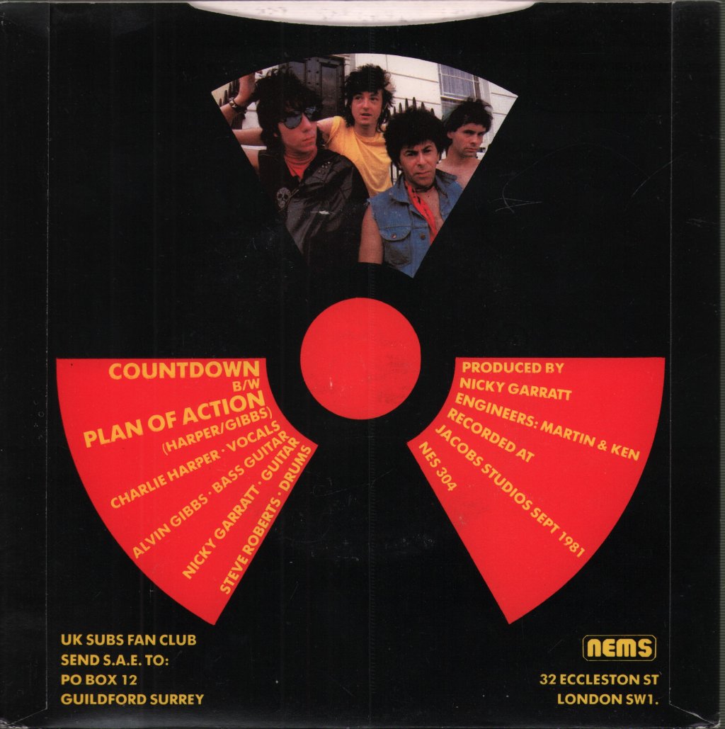 UK Subs - Countdown - 7 Inch