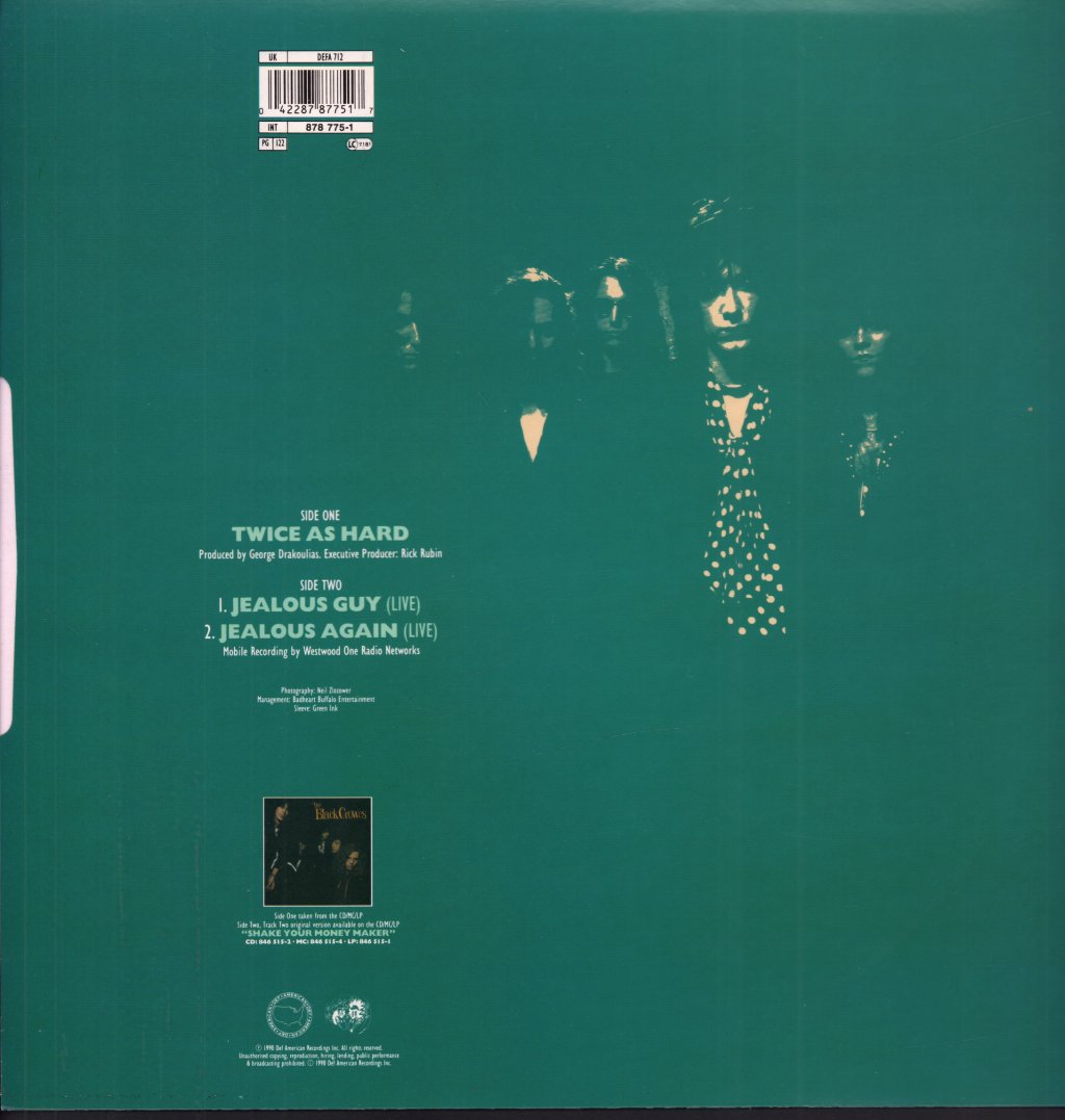 Black Crowes - Twice As Hard - 12 Inch
