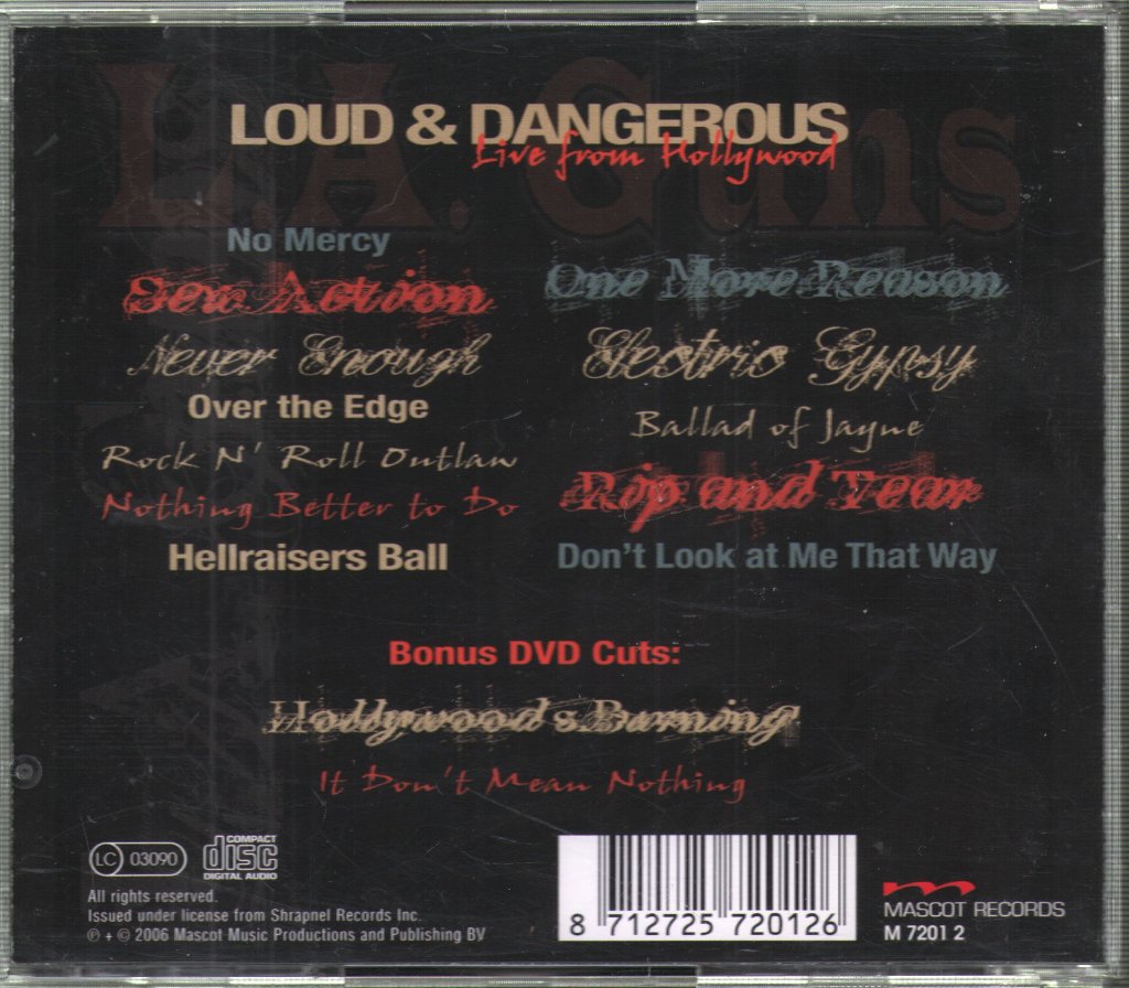 L.A. Guns - Loud & Dangerous Live From Hollywood - Cd