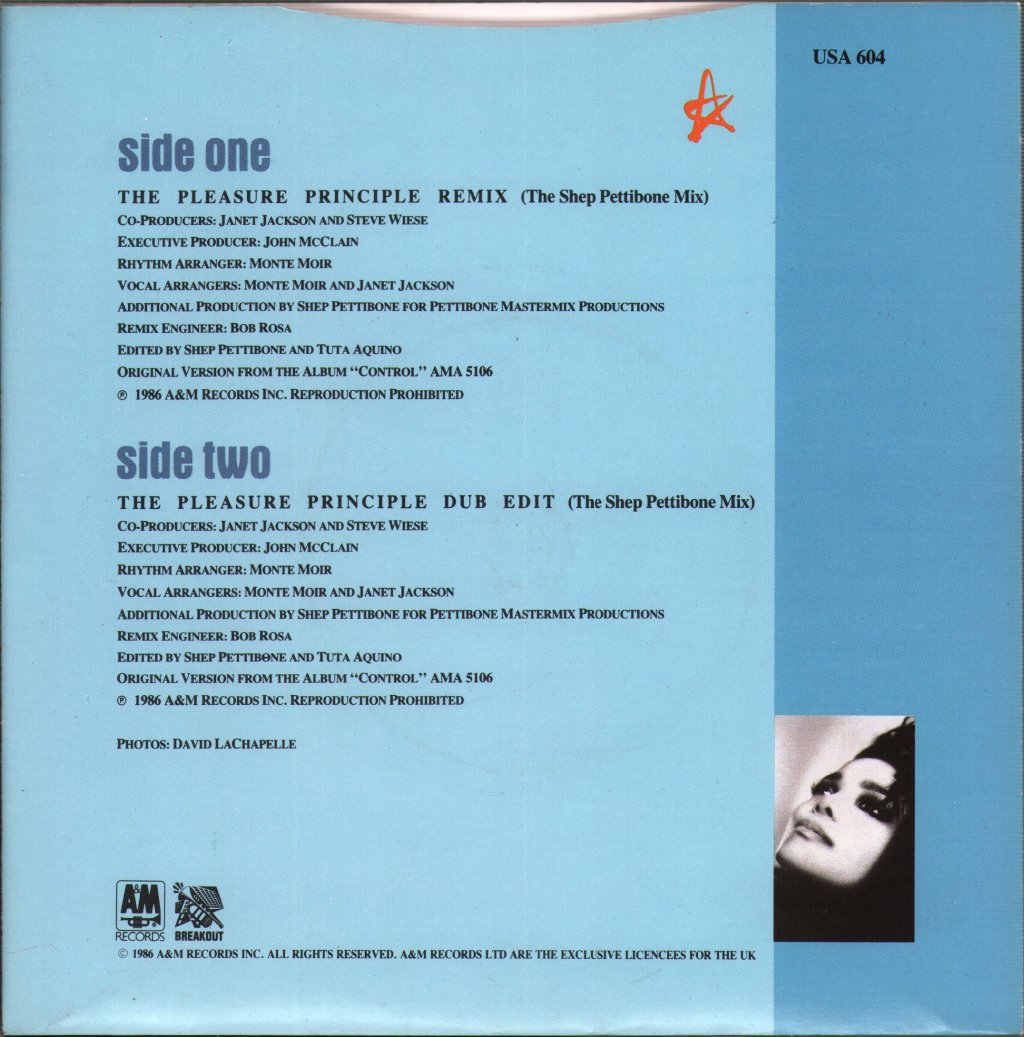 Janet Jackson - Pleasure Principle - 7 Inch