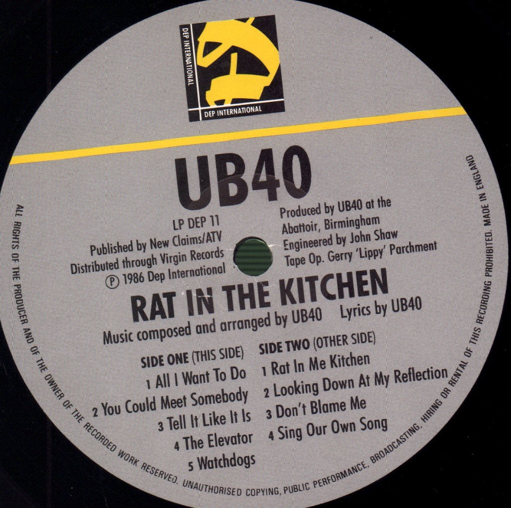 UB40 - Rat In The Kitchen - Lp