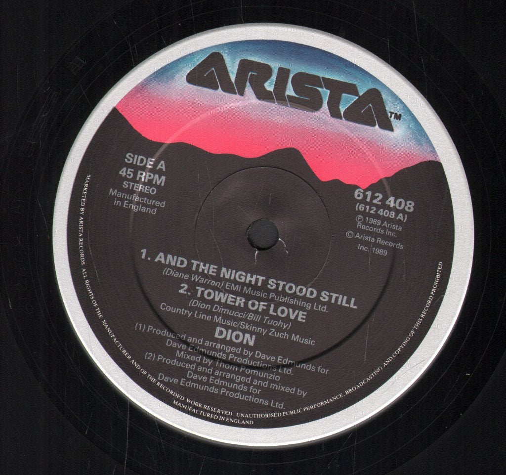 Dion - And The Night Stood Still - 12 Inch