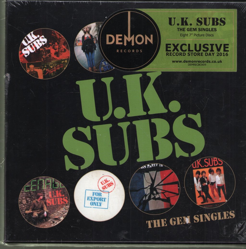 UK Subs - Gem Singles - 7 Inch Set