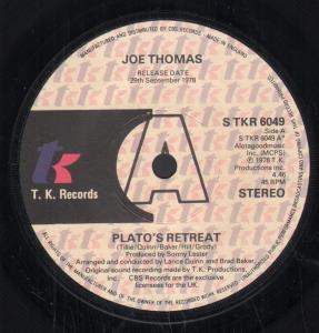 Joe Thomas - Plato's Retreat - 7 Inch