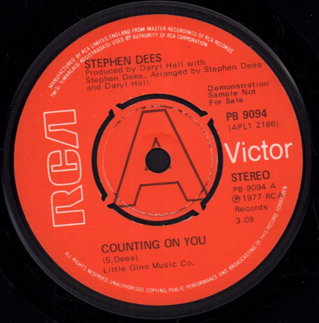 Stephen Dees - Counting On You - 7 Inch