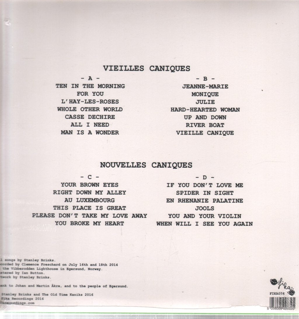 Stanley Brinks And The Old Time Kaniks - Vieilles Caniques / Nouvelles Caniques - Double Lp