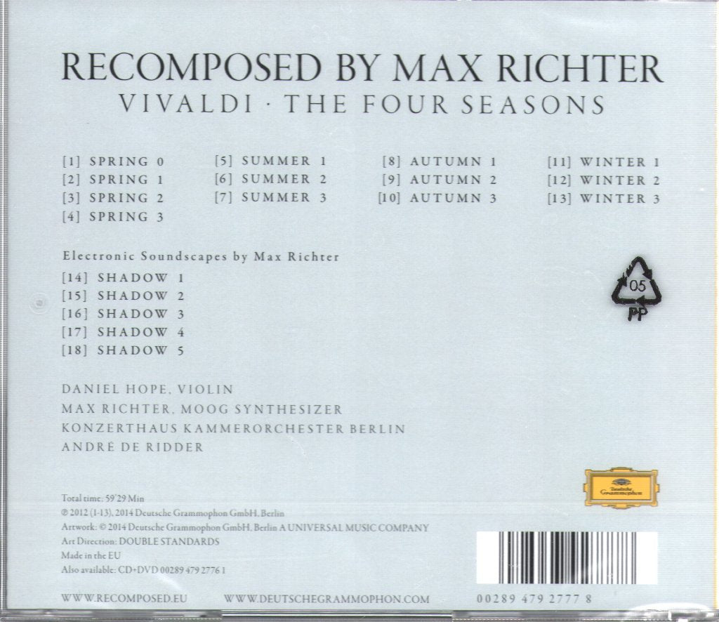 Max Richter - Recomposed By Max Richter: Vivaldi - The Four Seasons - Cd