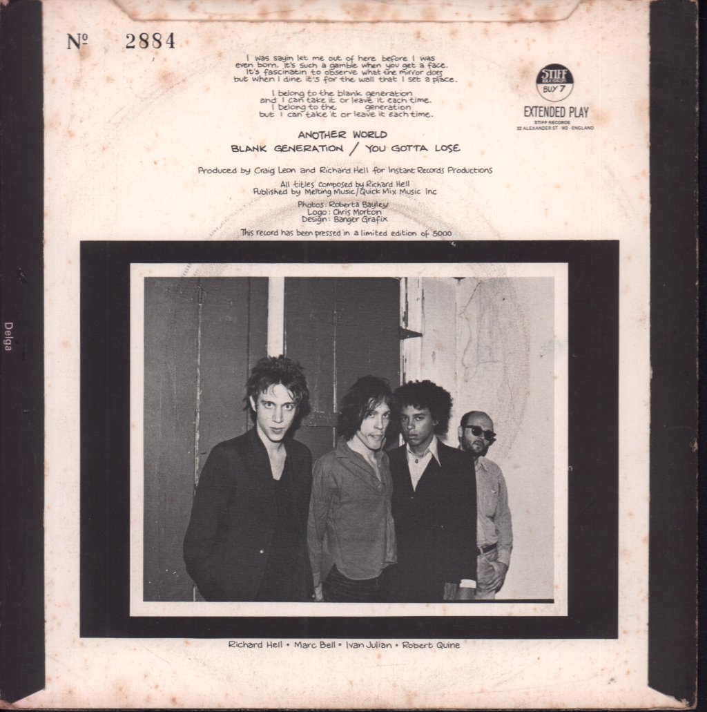 Richard Hell - Another World - 7 Inch