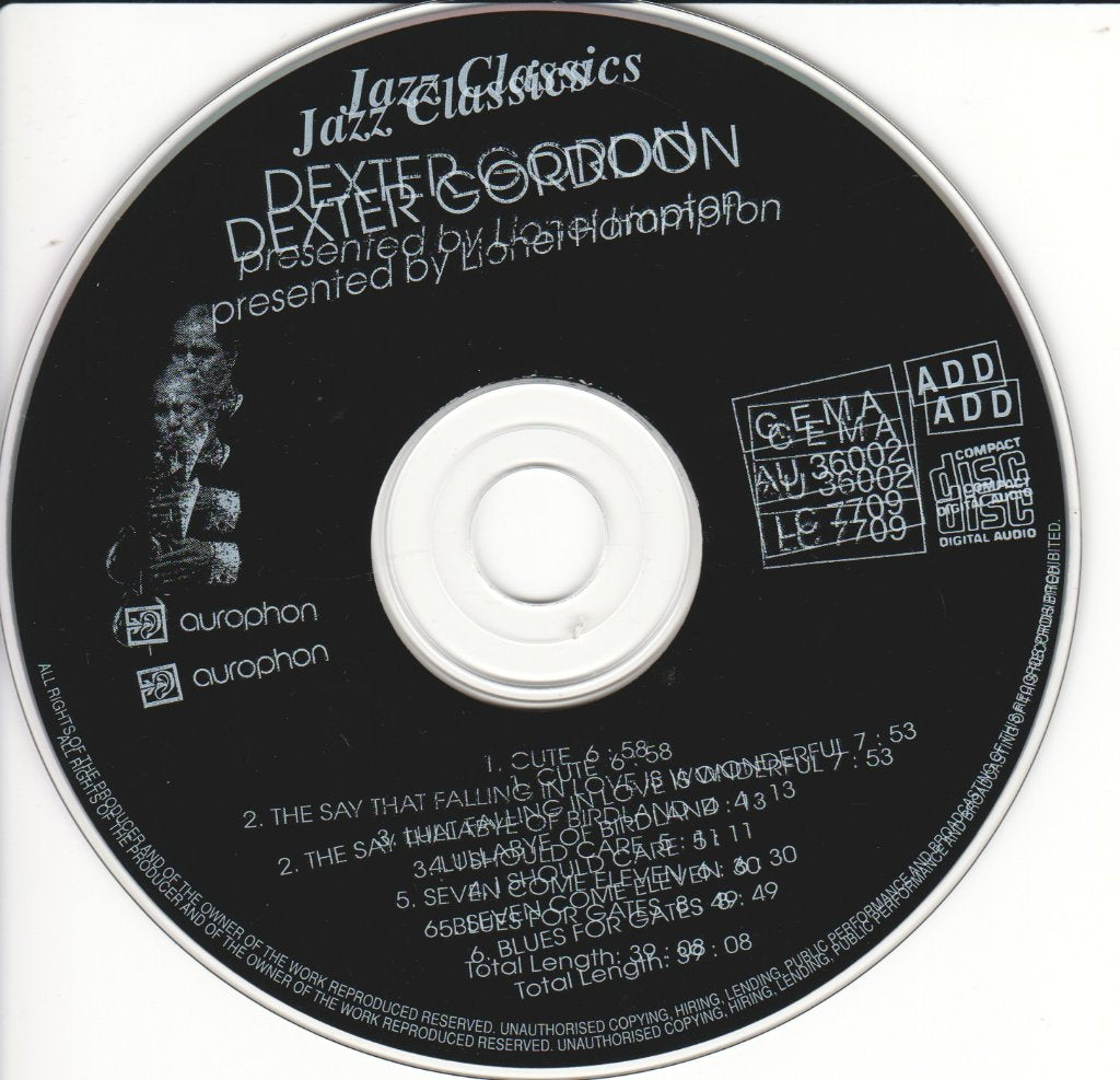Dexter Gordon - Jazz Classics - Cd