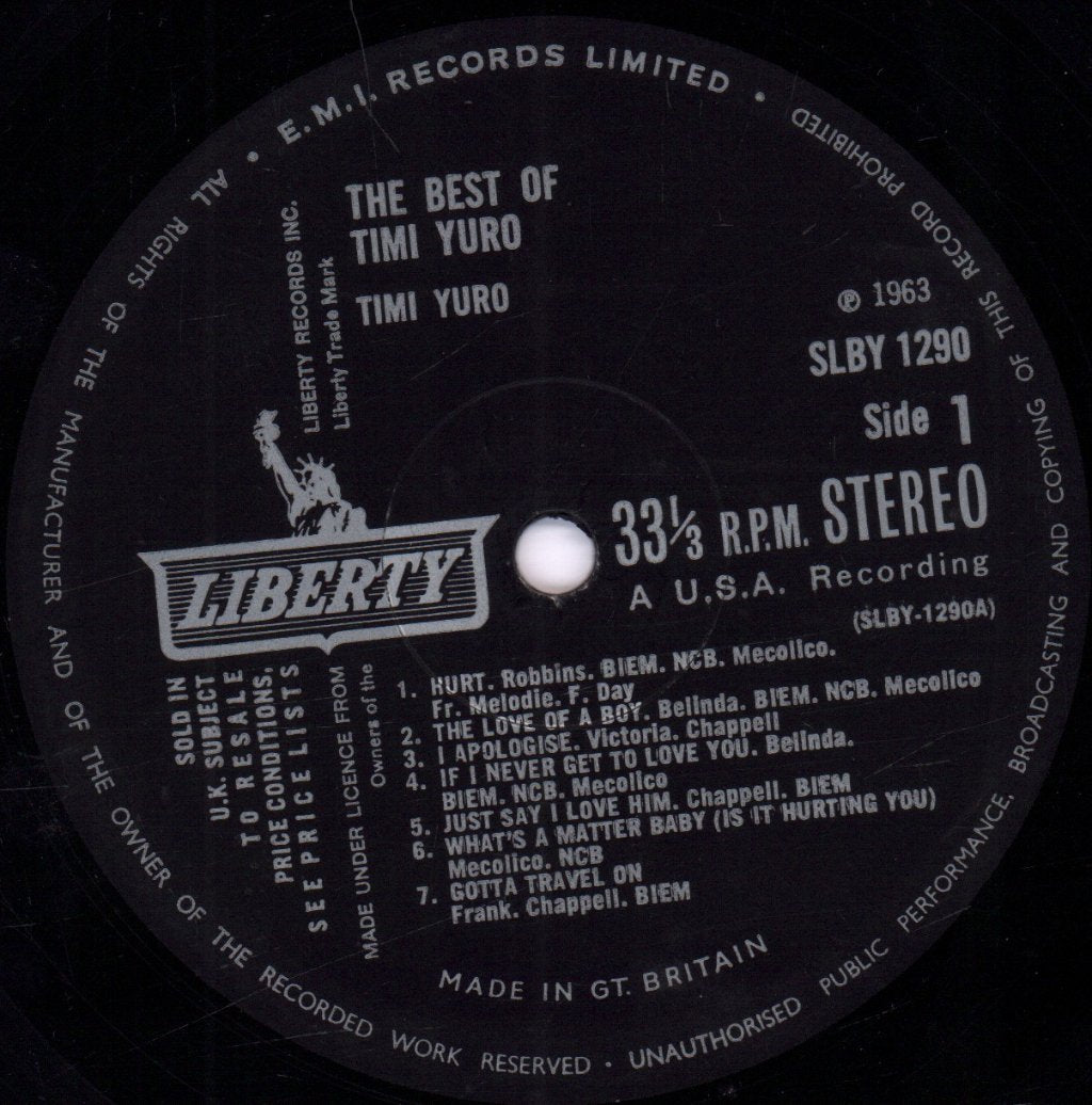 Timi Yuro - Best Of - Lp