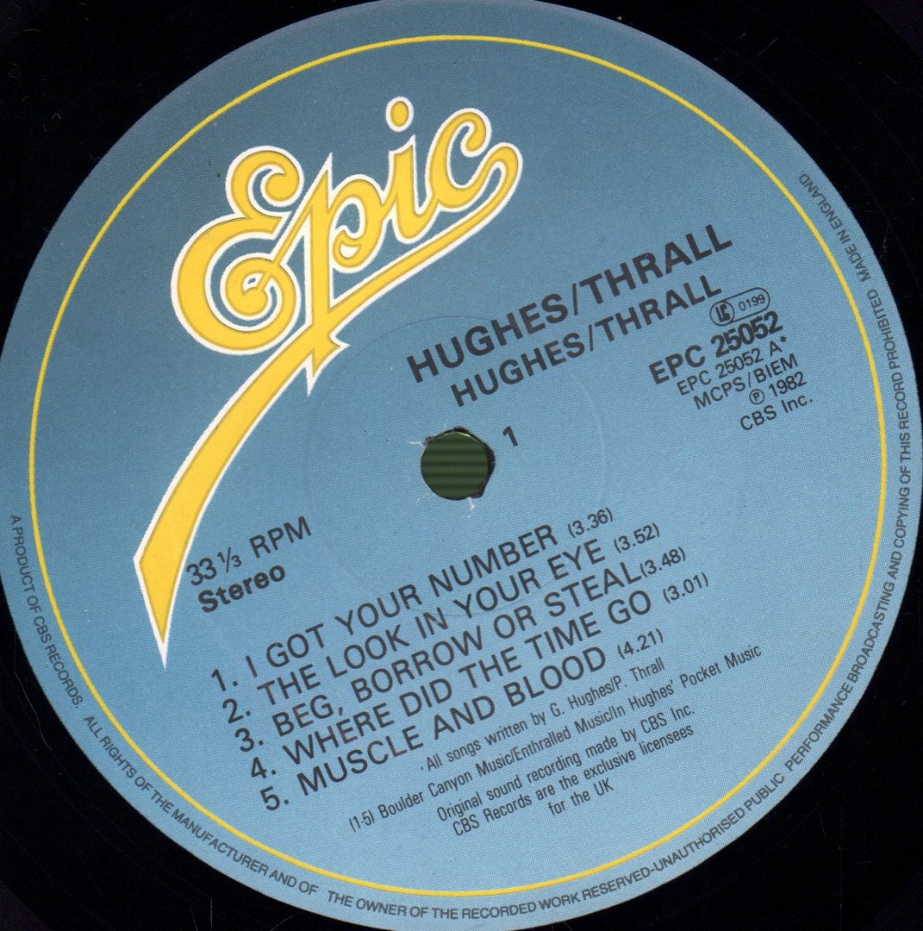 Hughes And Thrall - Hughes And Thrall - Lp