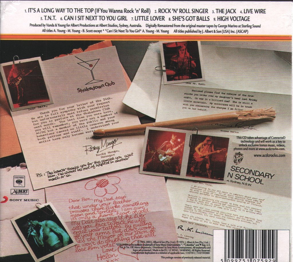 AC/DC - High Voltage - Cd