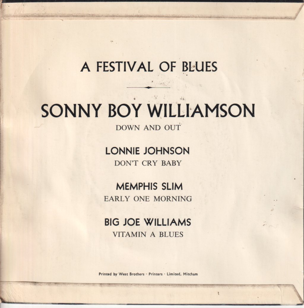 Various Artists - A Festival Of Blues - 7 Inch