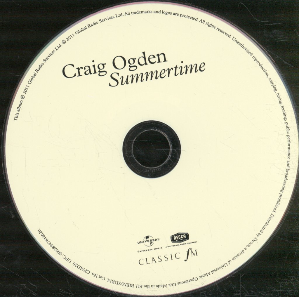 Craig Ogden - Summertime - Cd