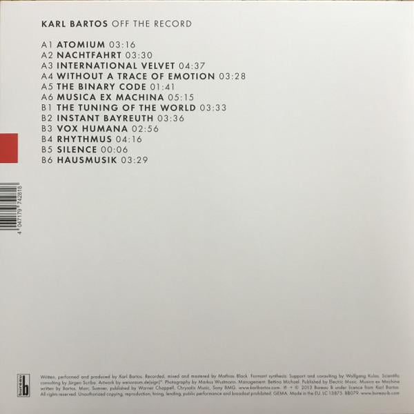 Karl Bartos (kraftwerk) - Off The Record - Lp
