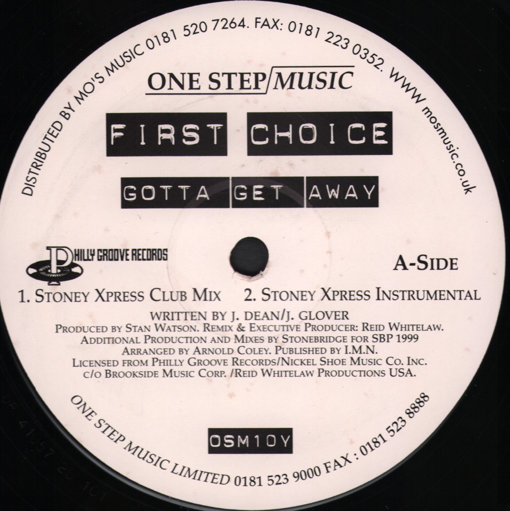 First Choice - Gotta Get Away - 12 Inch
