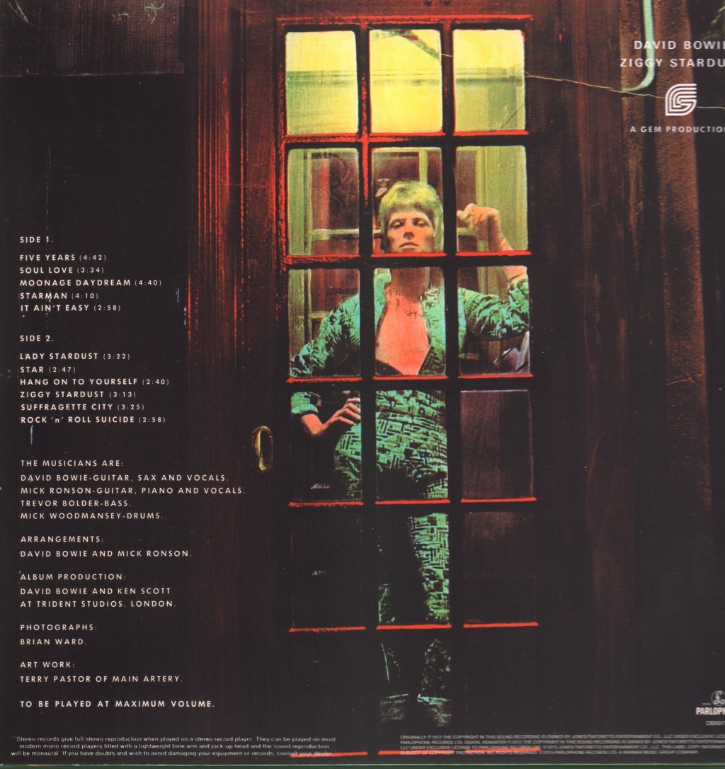 David Bowie - Rise And Fall Of Ziggy Stardust And The Spiders From Mars - Lp