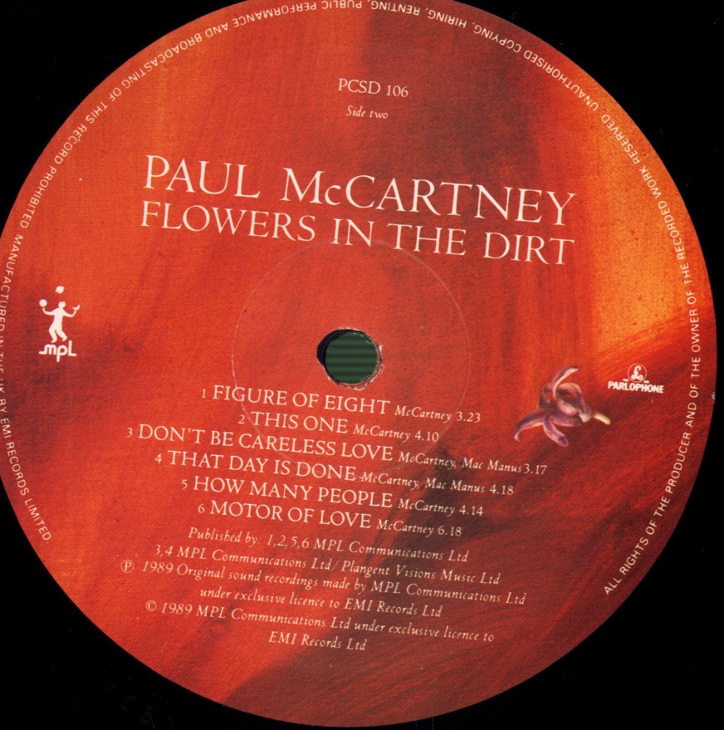Paul McCartney - Flowers In The Dirt - Lp