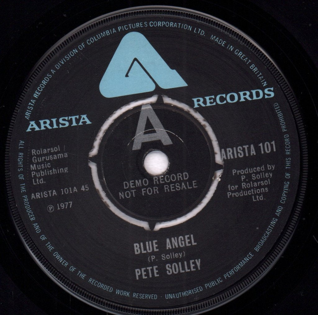 Pete Solley - Blue Angel - 7 Inch