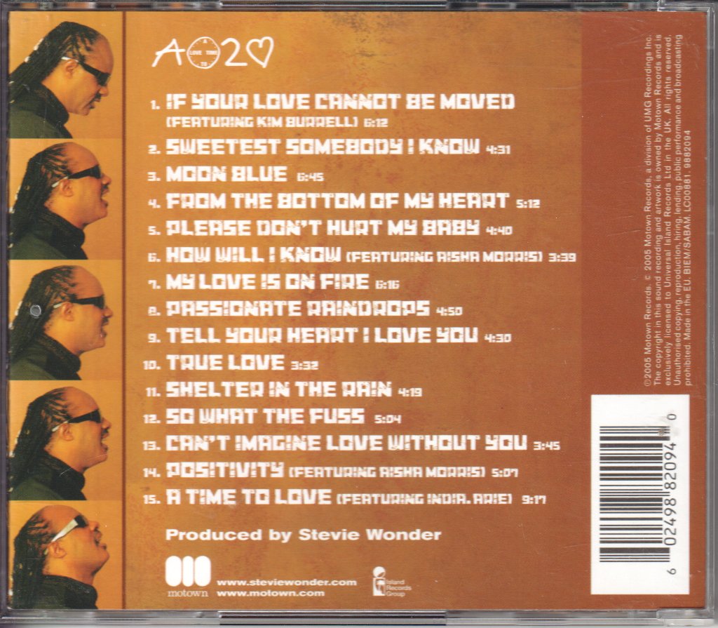 Stevie Wonder - A Time To Love - Cd