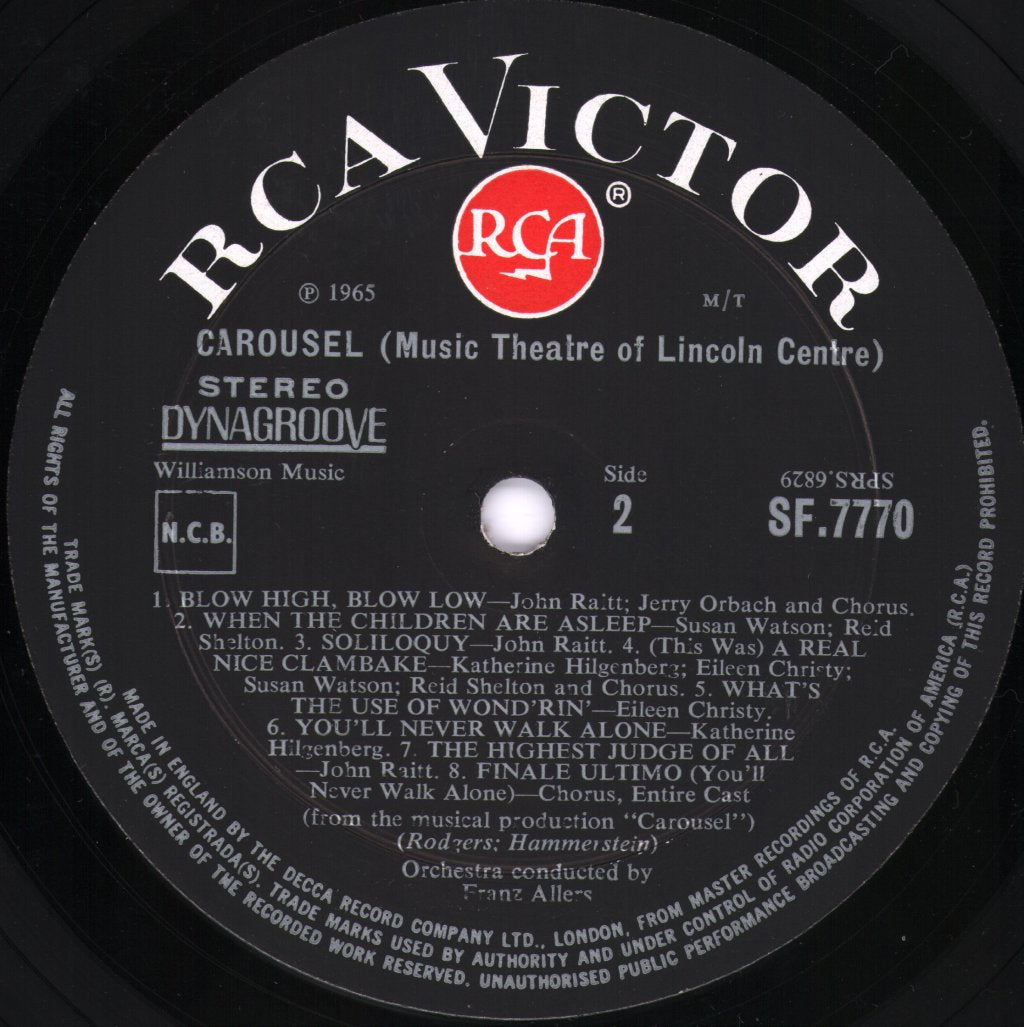Music Theater of Lincoln Center / Franz Allers - Carousel - An Original Cast Album - Lp