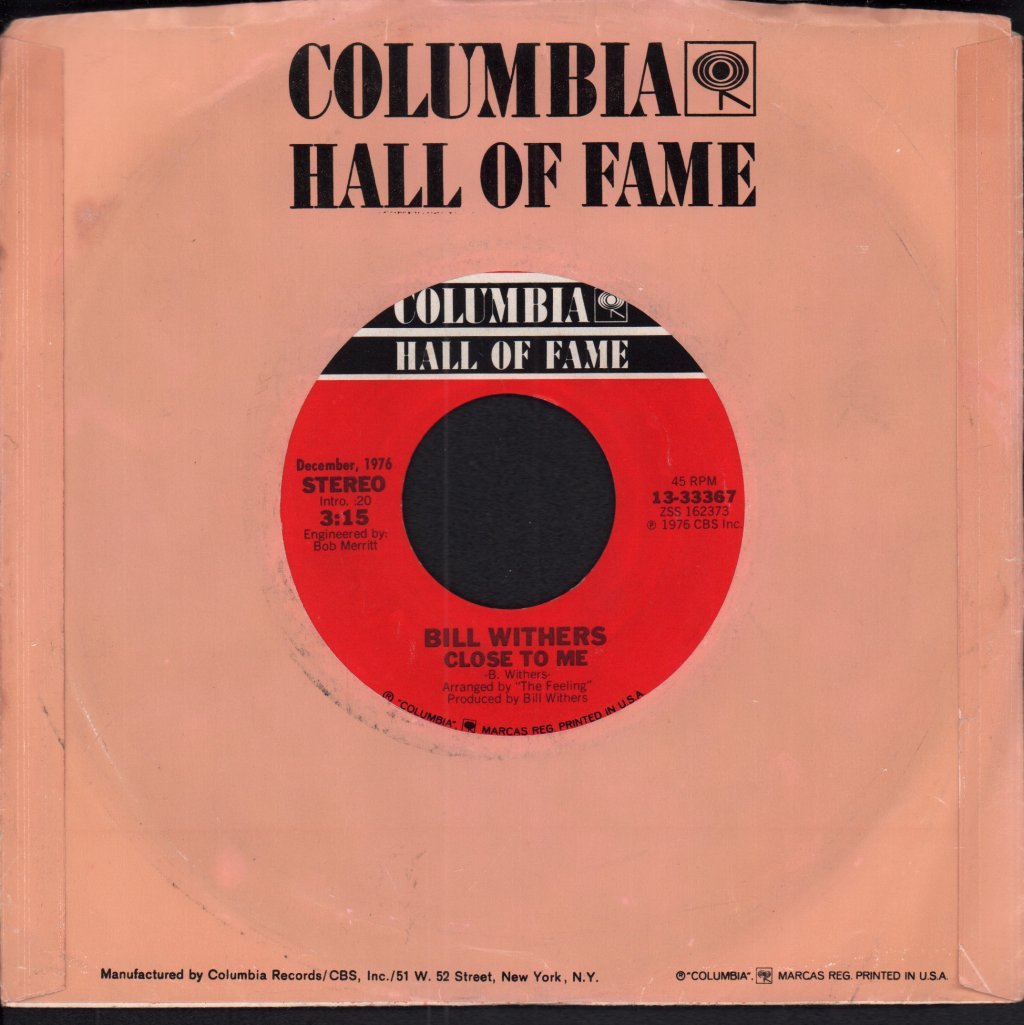 Bill Withers - Close To Me - 7 Inch