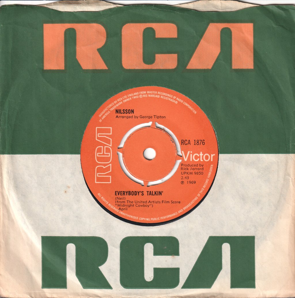 Nilsson - Everybody's Talkin' - 7 Inch