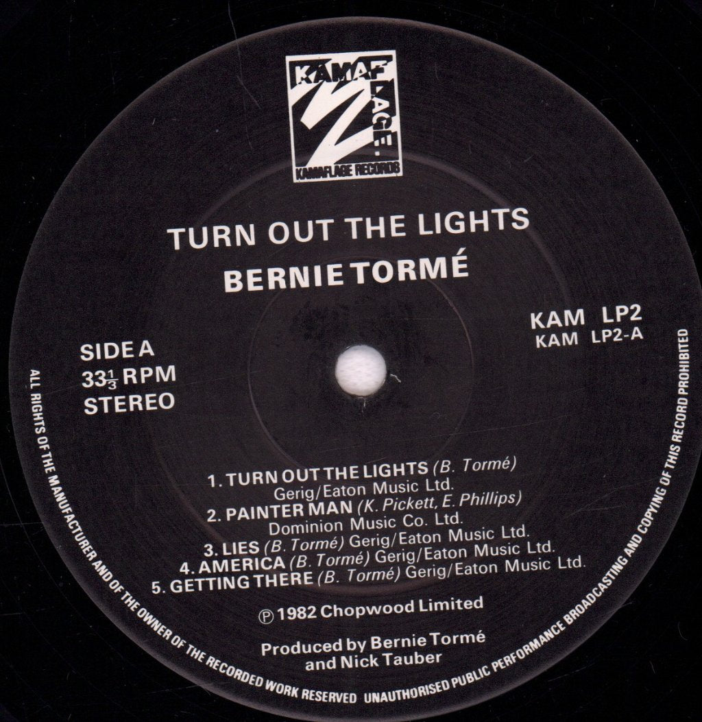 Bernie Torme - Turn Out The Lights - Lp