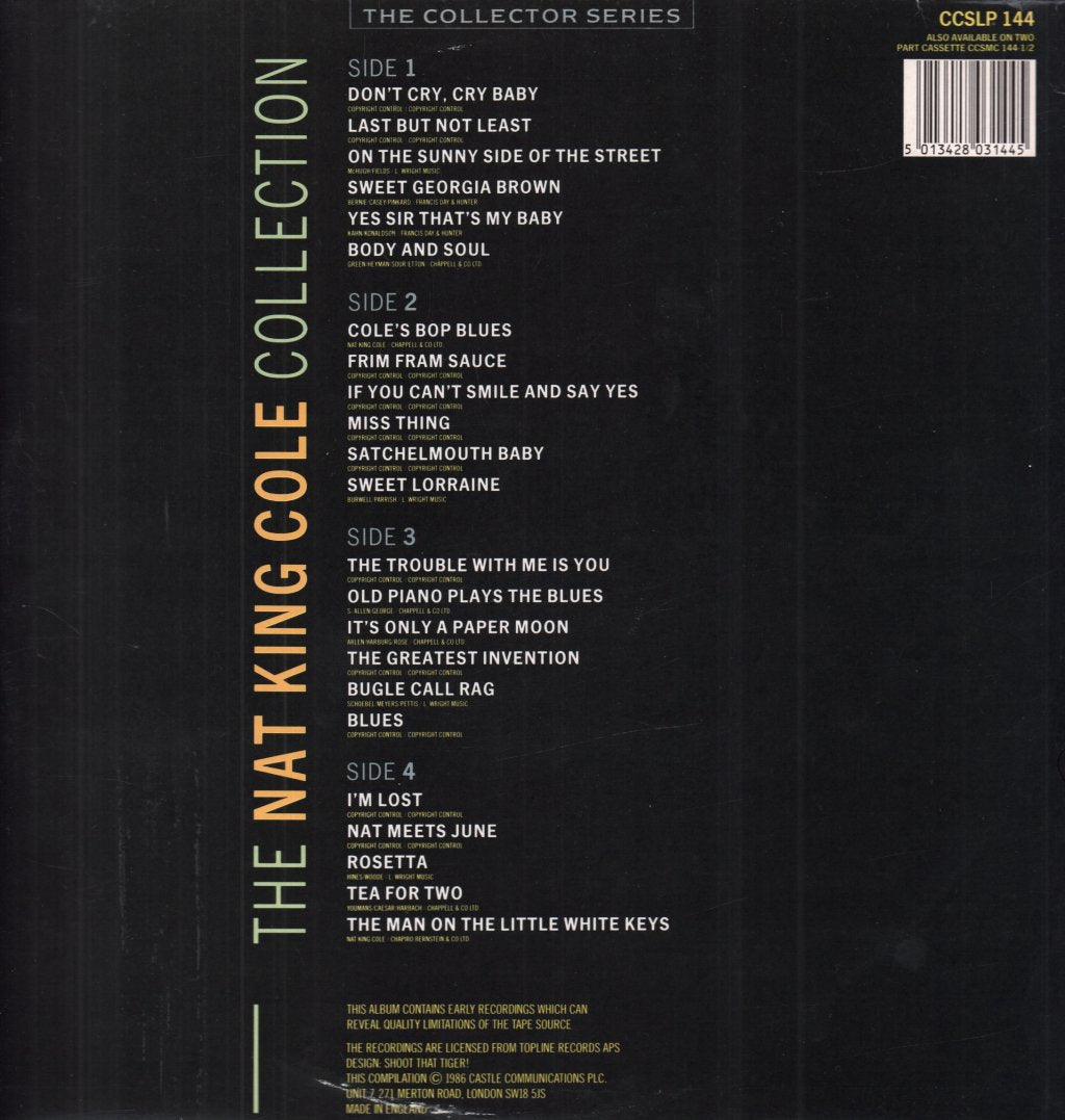 Nat King Cole - Collection - Double Lp