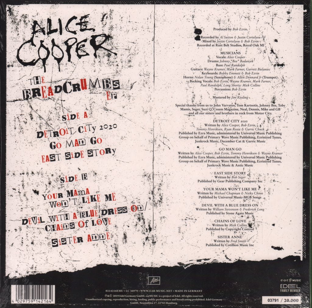 Alice Cooper - Breadcrumbs EP - 10 Inch