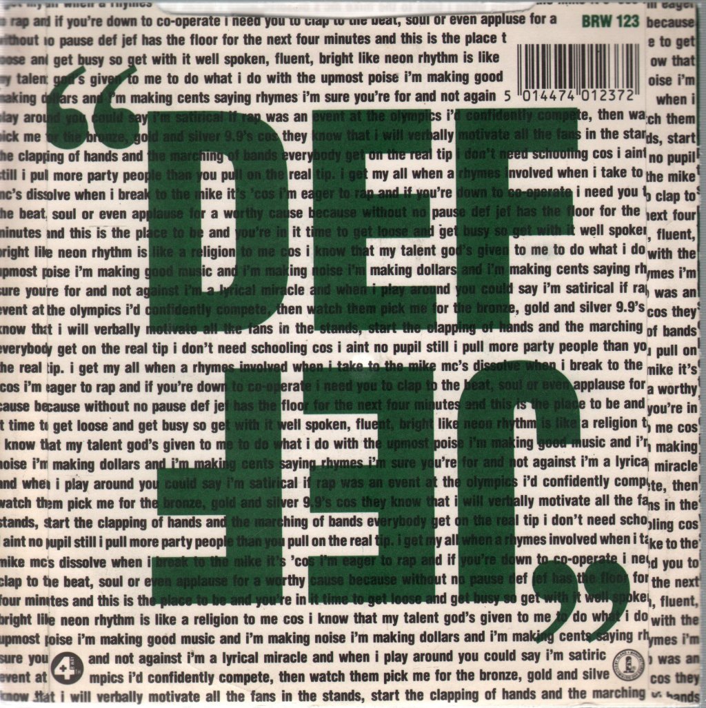 Def Jef - On The Real Tip - 7 Inch