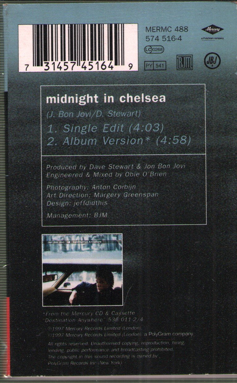 Jon Bon Jovi - Midnight In Chelsea - Cassette
