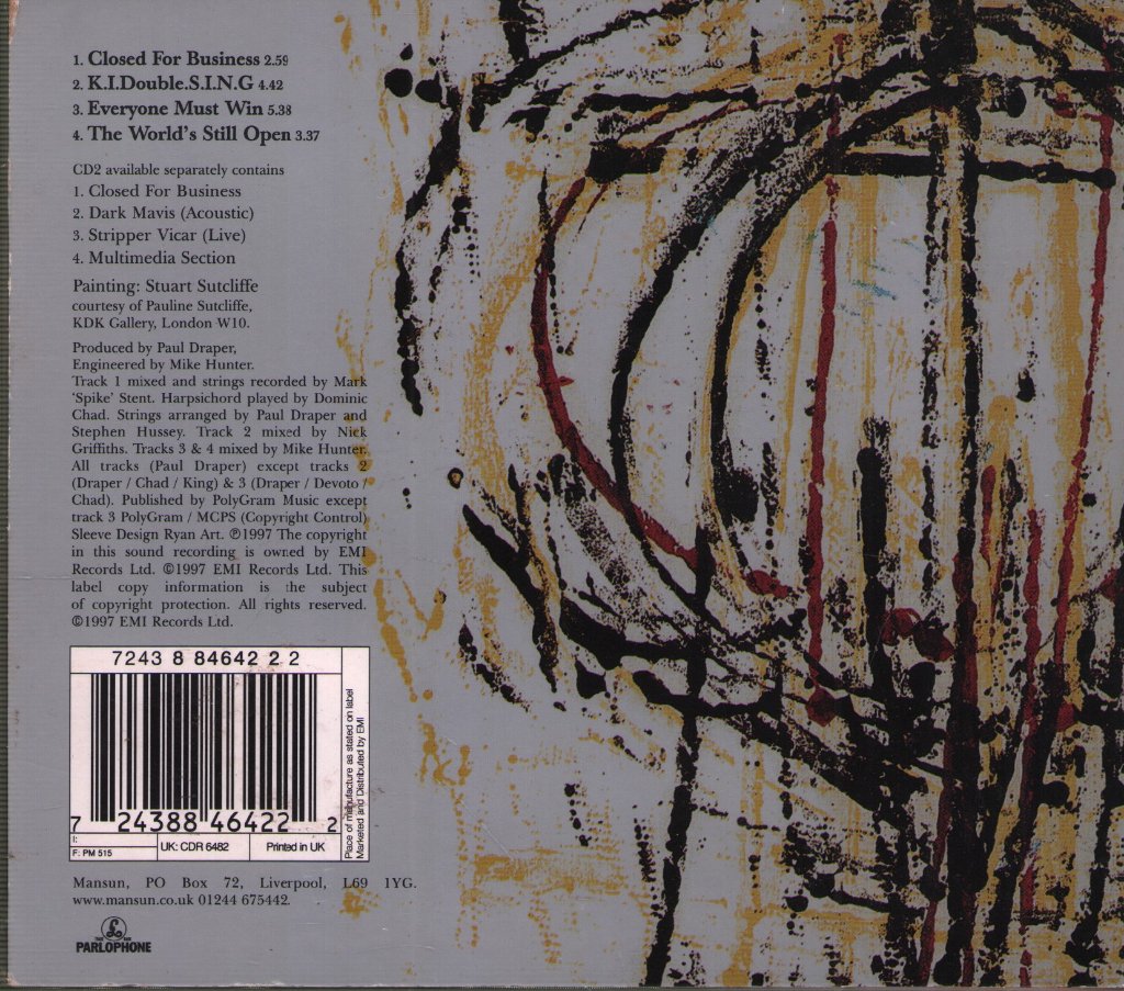 Mansun ボックス CLOSED FOR BUSINESS 24CD+DVD Mansun - Closed For Business - Cd – Vinyl Tap