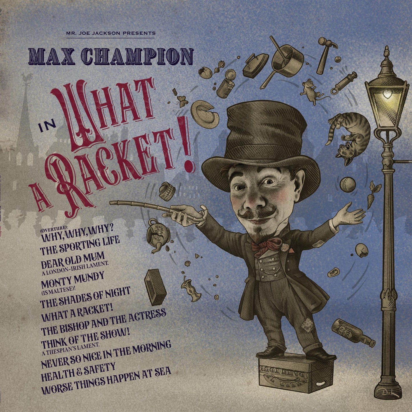Joe Jackson Presents Max Champion - What A Racket! - Lp