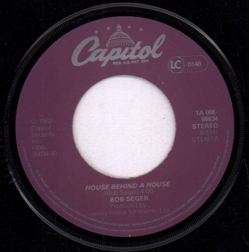 Bob Seger And The Silver Bullet Band - Shame On The Moon - 7 Inch